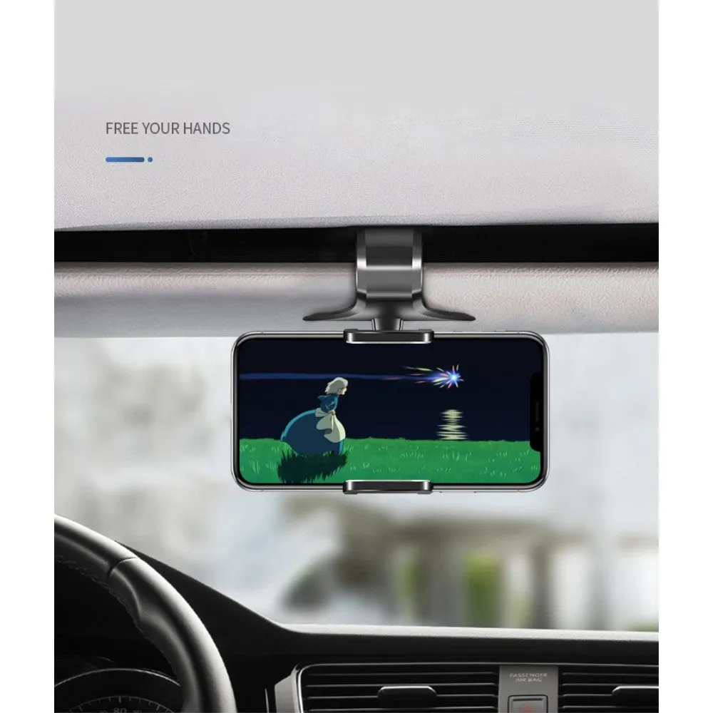 3 in 1 Car GPS Smartphone Holder: Dashboard / Visor Clamp   AC Grid Clip for Crosscall Trendy - Black