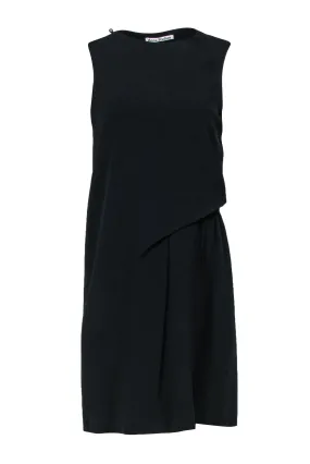 Acne Studios - Black Gathered Side Dress w/ Back Cutout Sz 4