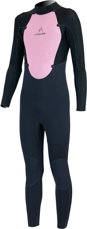 Alder Kids Stealth Junior 5/4/3mm Back Zip Jet Metal Wetsuit
