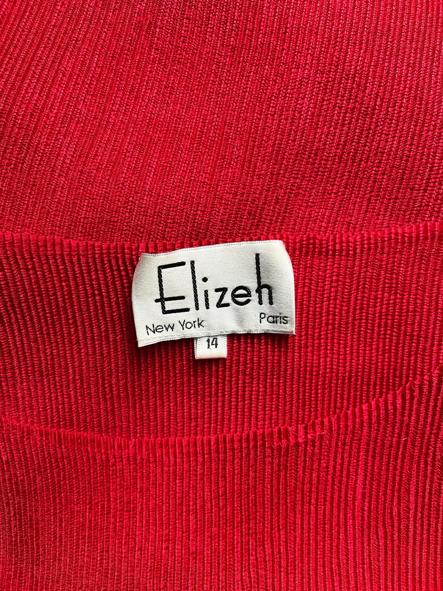 Amazing Minimalist Siren Red Elizeh Two Piece Set / Sz L
