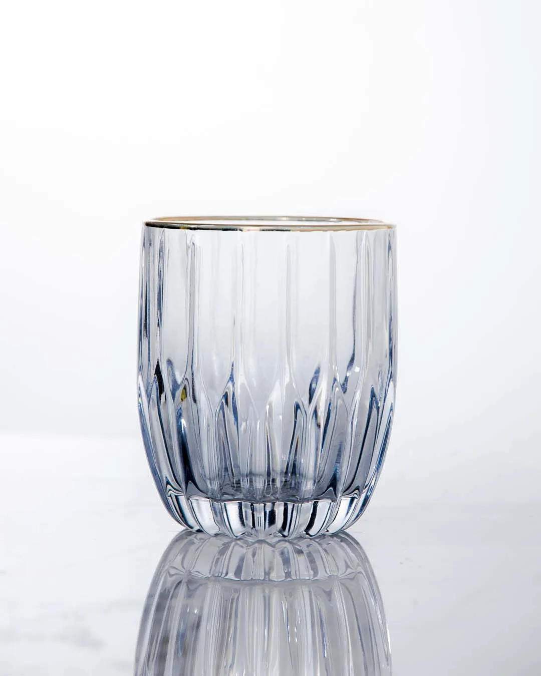 Archie Old Fashion Whiskey Glasses - Blue - Set Of 6