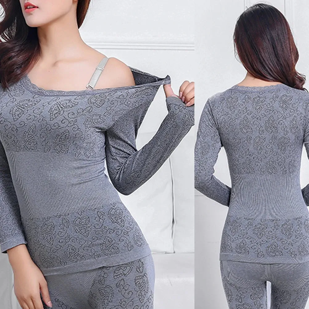 BAOUME lace Thermal Underwear Set - Women's