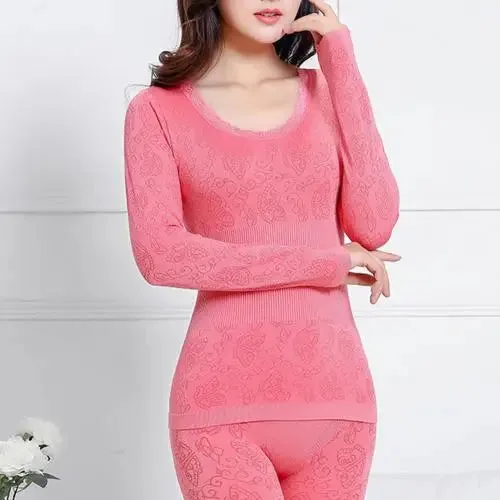 BAOUME lace Thermal Underwear Set - Women's