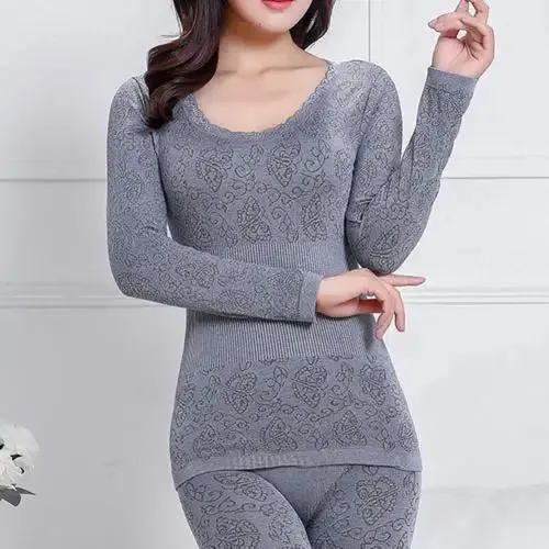 BAOUME lace Thermal Underwear Set - Women's