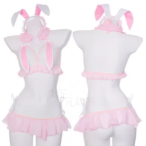 Blush Bunny Ears Lingerie