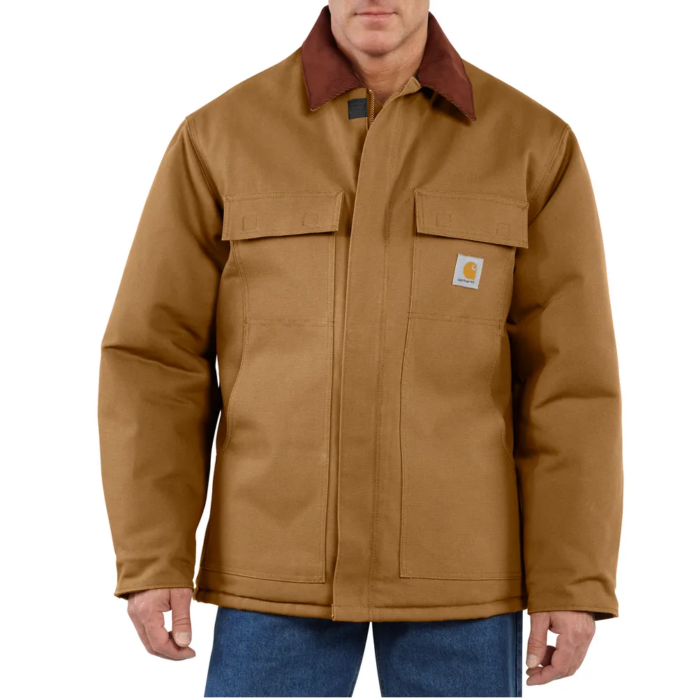 C003 Loose Fit Firm Duck Insulated Traditional Coat - BRN-Carhartt Brown | Carhartt 106674