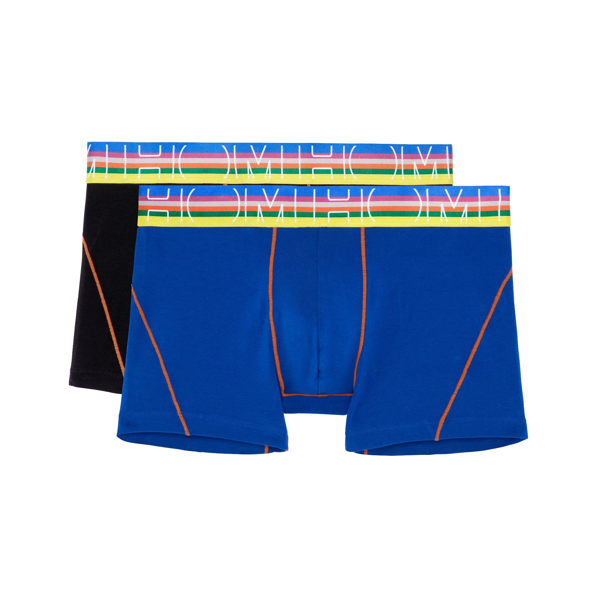 Carl #2 Boxer Briefs 2-Pack | Black/Bright Blue 402435-D048