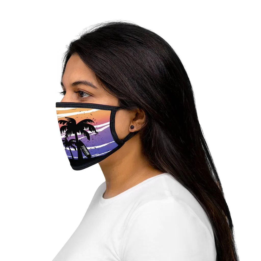 Coastline Summertime Sunset Mixed-Fabric Face Mask
