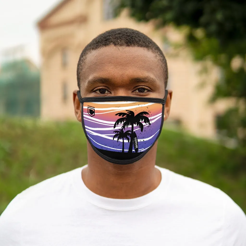 Coastline Summertime Sunset Mixed-Fabric Face Mask