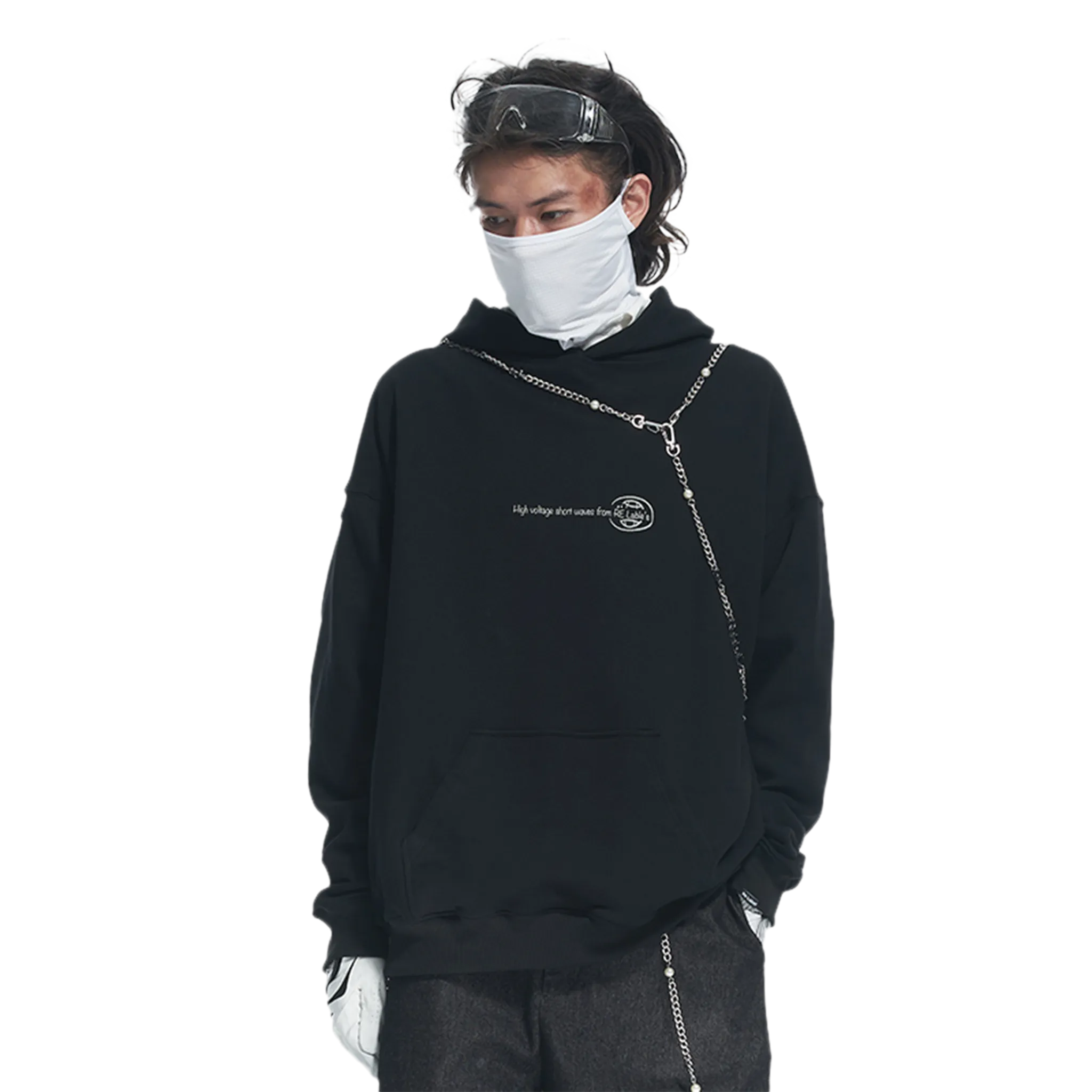 Concept Wave Printing Hoodie