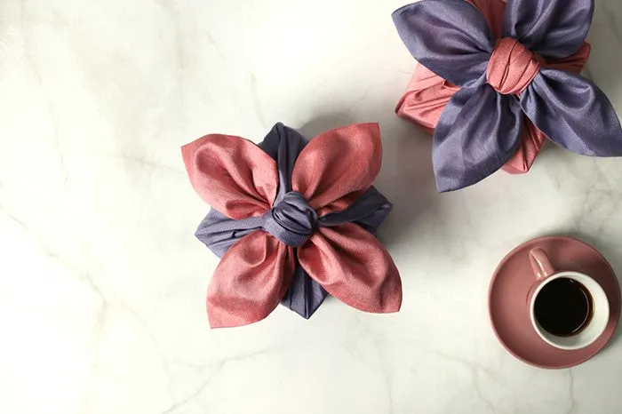 Coral & Lavender Double Sided Bojagi