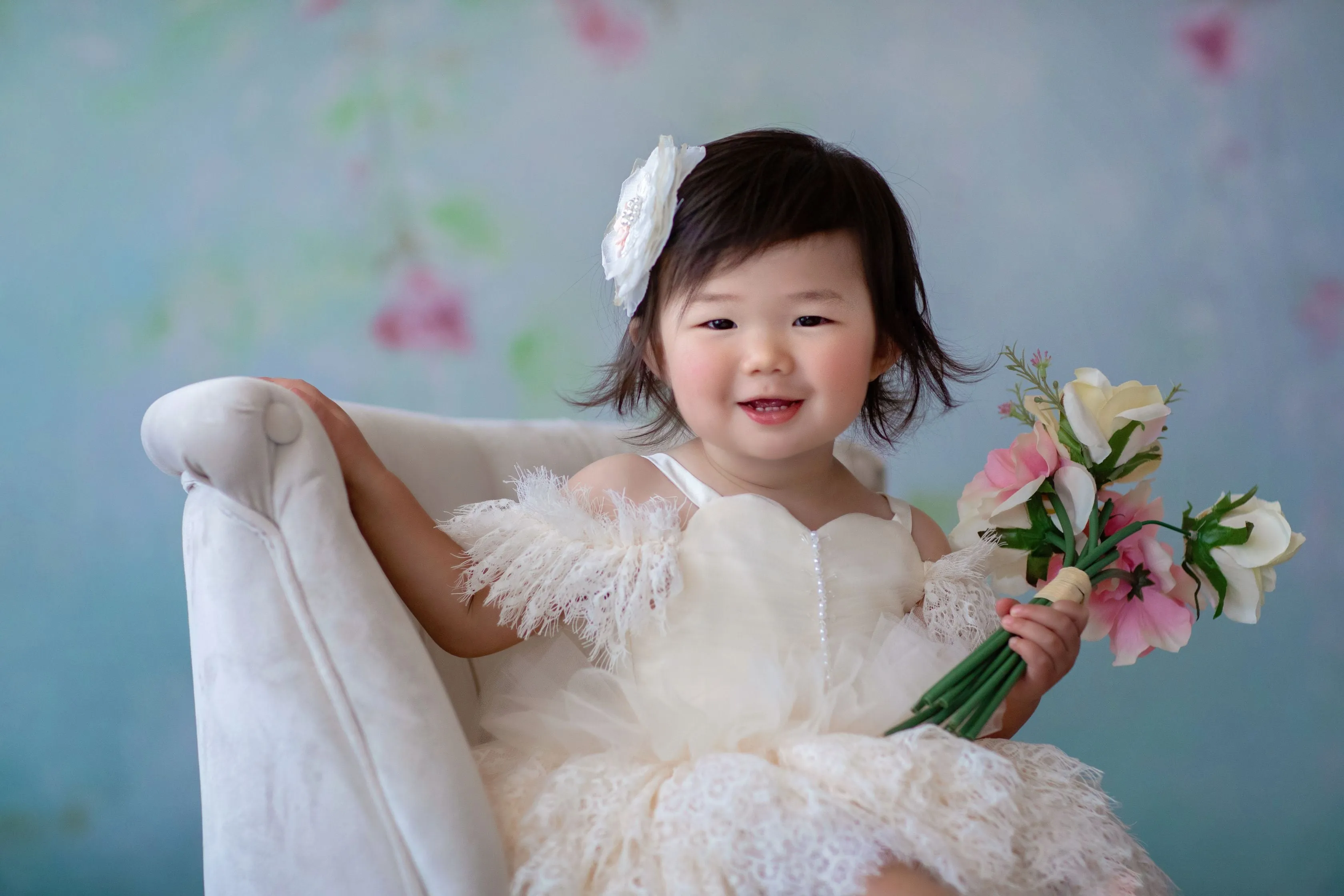 Couture Rental Baby Gown "Alyssa" - Black - Petal Length Dress  - ( 24 month- 3 year)