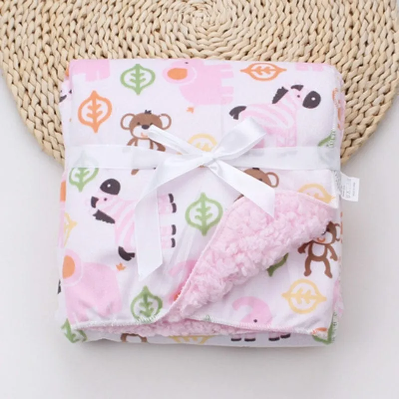 Cute Patterned Ultra-Soft Fleece Blanket