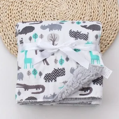 Cute Patterned Ultra-Soft Fleece Blanket