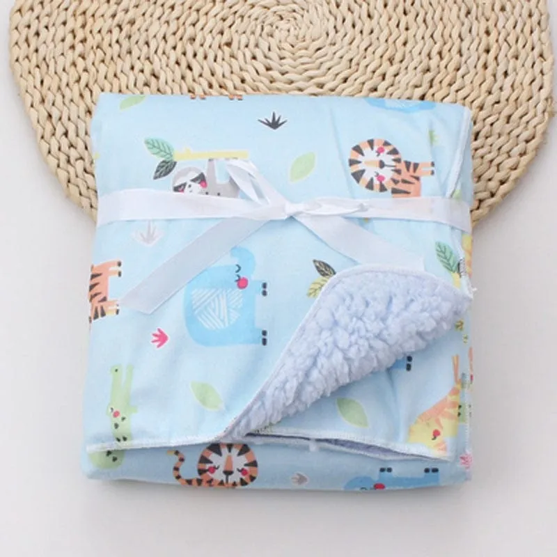 Cute Patterned Ultra-Soft Fleece Blanket