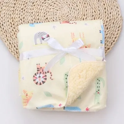 Cute Patterned Ultra-Soft Fleece Blanket