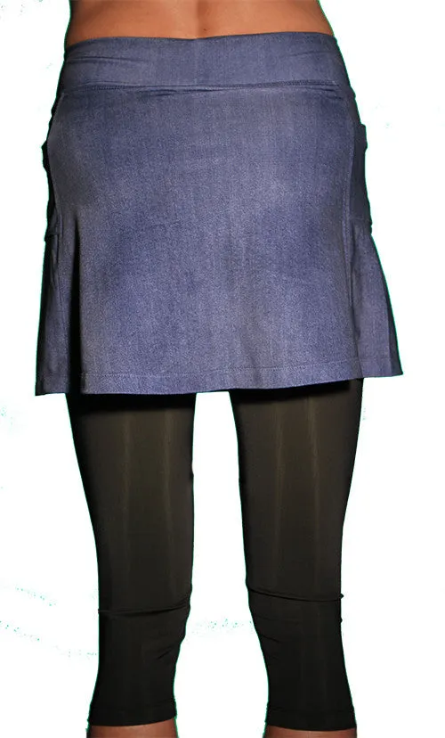 Denim Capri Skirt