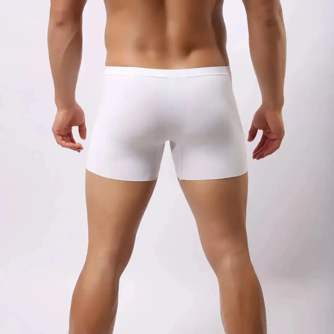 DomiGe Men's Mid-Waist Boxer Briefs Stylish Underwear for Men