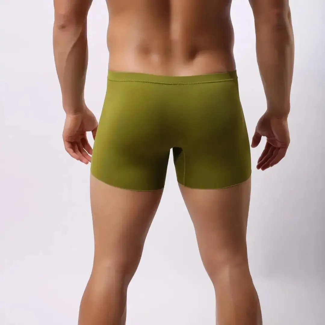 DomiGe Men's Mid-Waist Boxer Briefs Stylish Underwear for Men