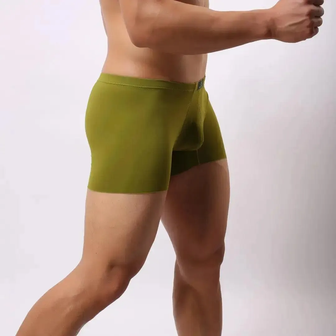 DomiGe Men's Mid-Waist Boxer Briefs Stylish Underwear for Men