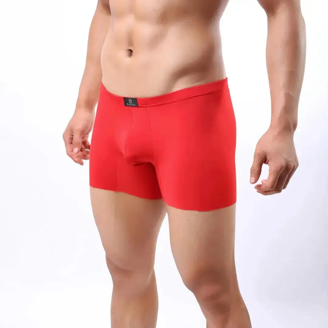 DomiGe Men's Mid-Waist Boxer Briefs Stylish Underwear for Men