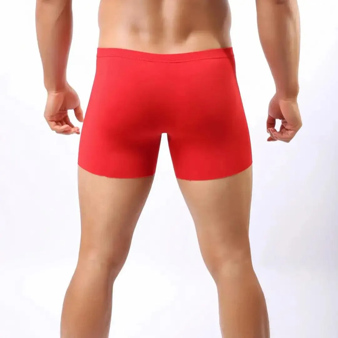 DomiGe Men's Mid-Waist Boxer Briefs Stylish Underwear for Men