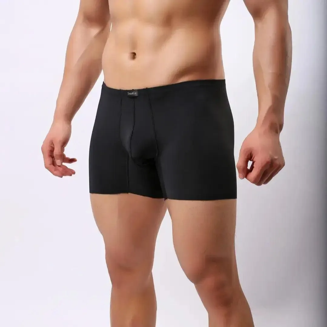 DomiGe Men's Mid-Waist Boxer Briefs Stylish Underwear for Men