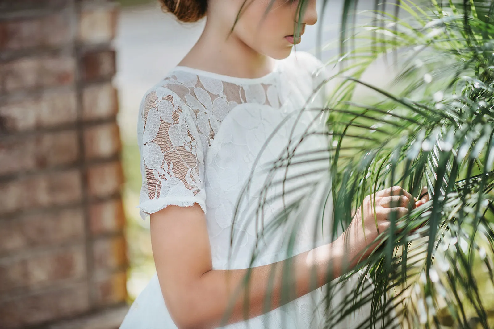 Evangeline Frock in White