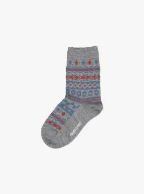 Fairisle Merino Wool Kids Socks