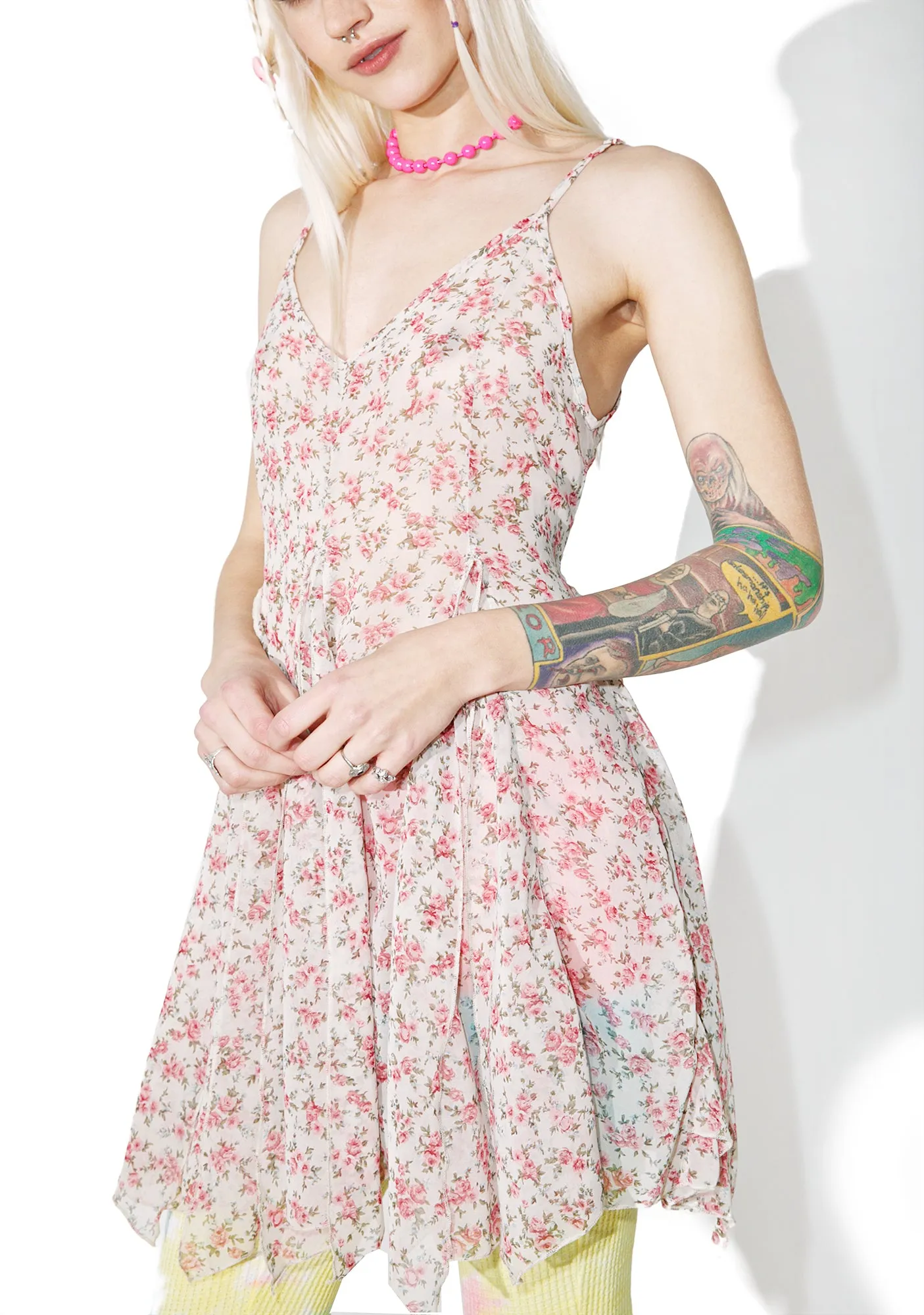 Fallin' Petals Slip Dress