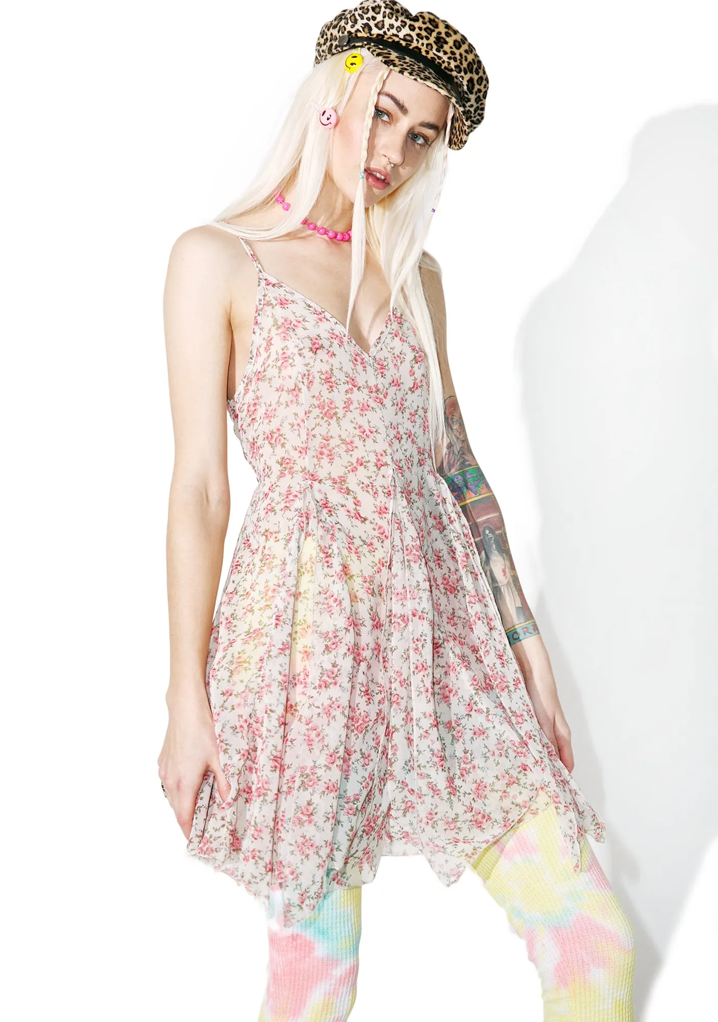 Fallin' Petals Slip Dress
