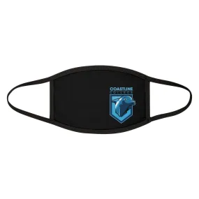 Fin Collection Black Mixed-Fabric Face Mask - Black