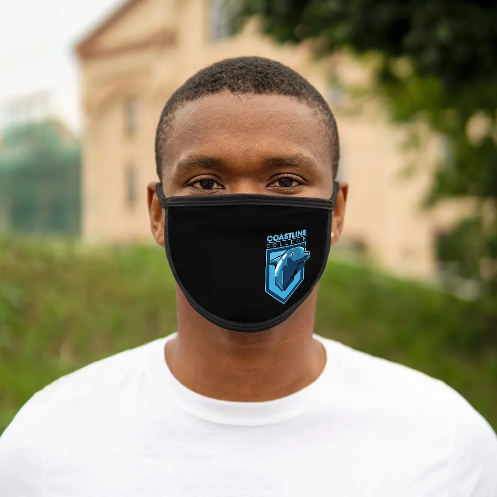 Fin Collection Black Mixed-Fabric Face Mask - Black