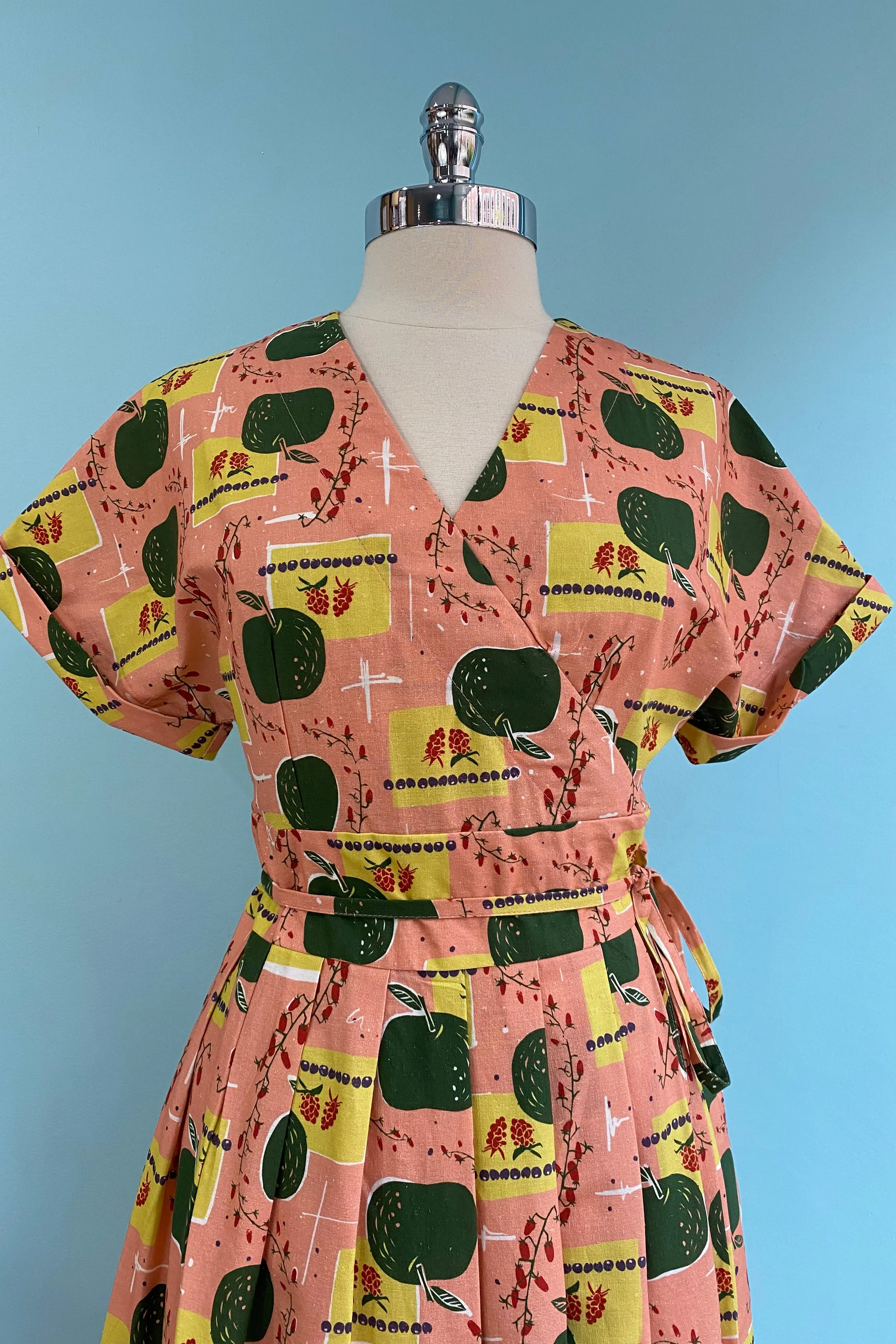 Final Sale Pink Apples Esme Wrap Dress by Palava