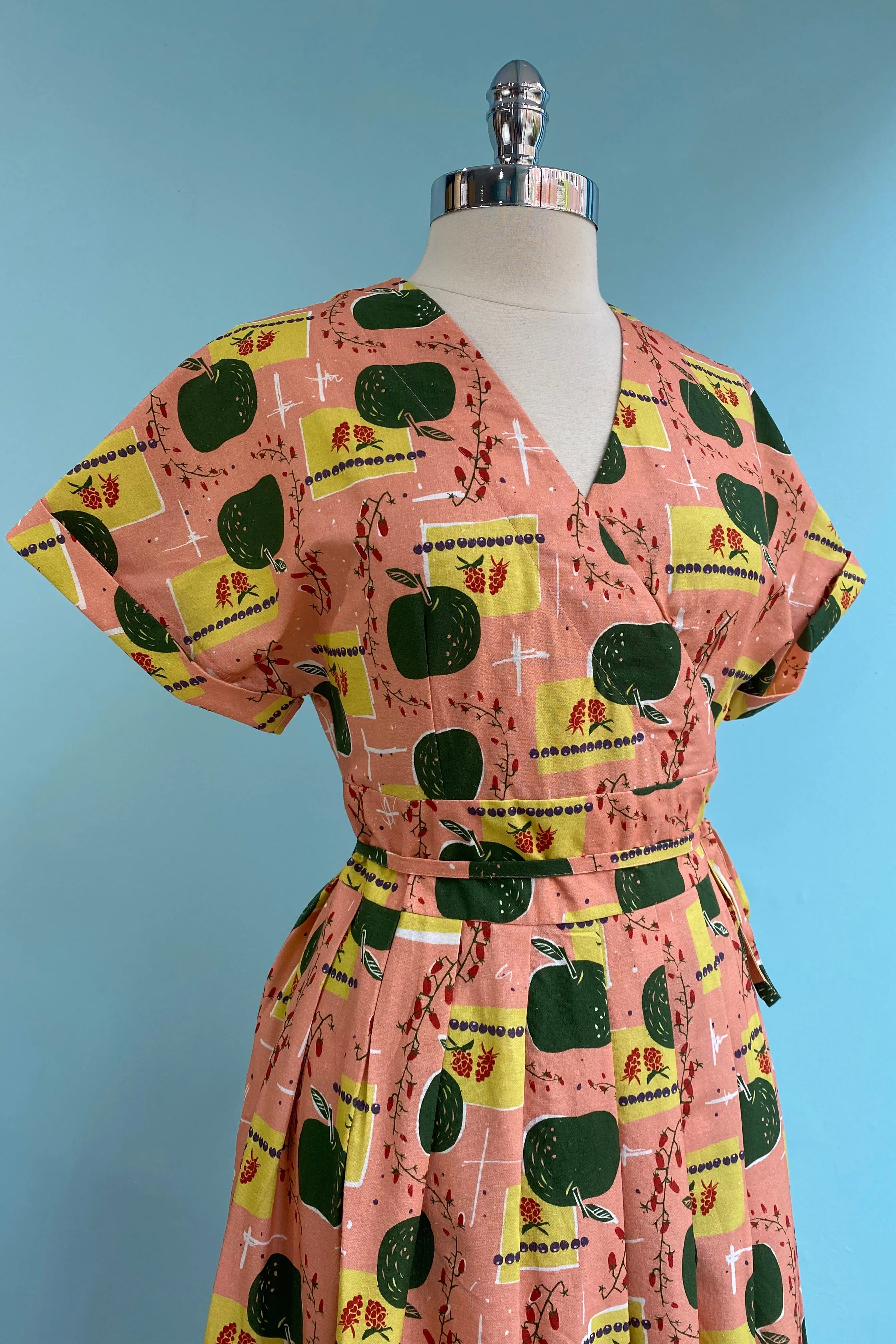 Final Sale Pink Apples Esme Wrap Dress by Palava