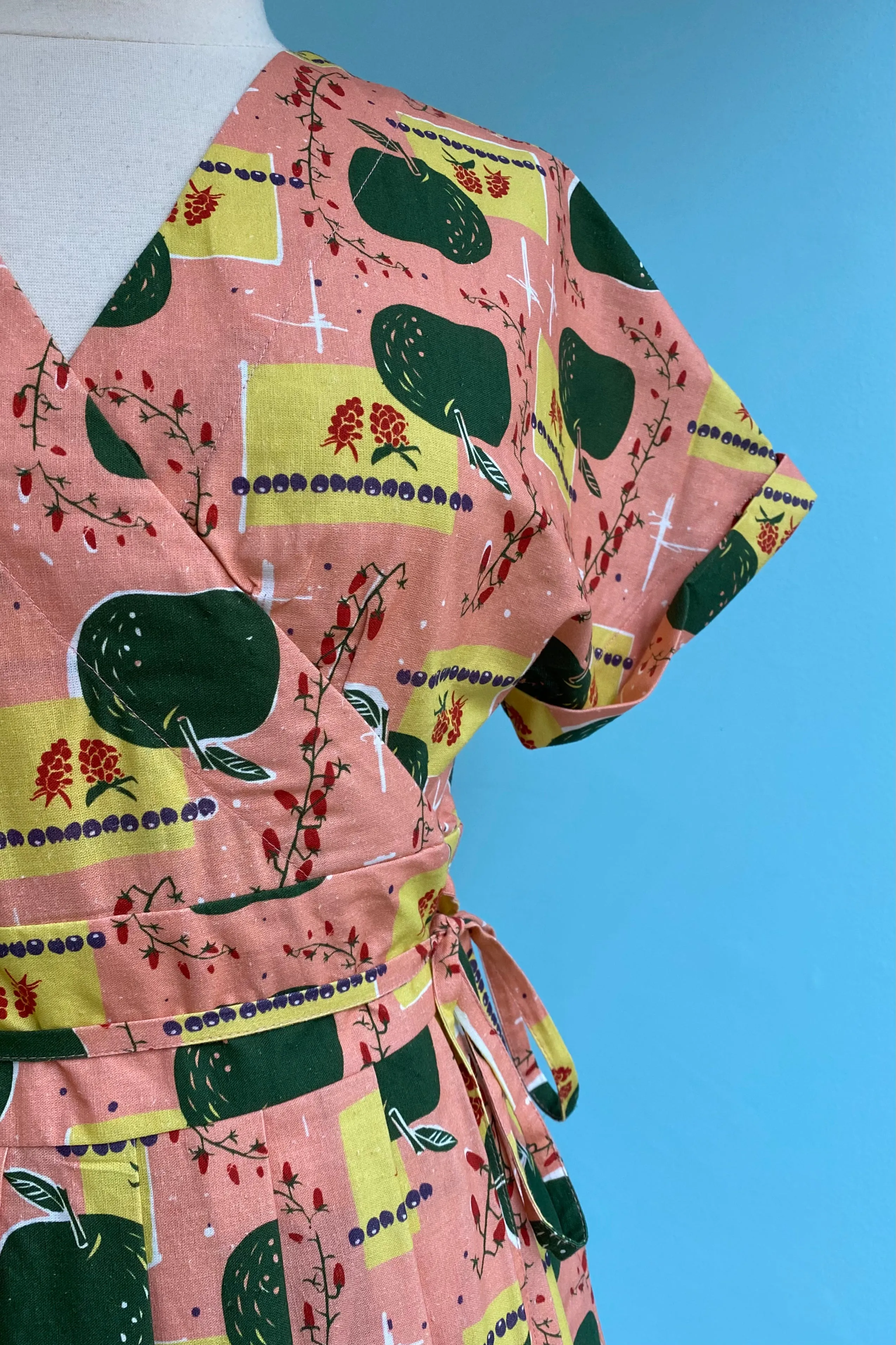 Final Sale Pink Apples Esme Wrap Dress by Palava