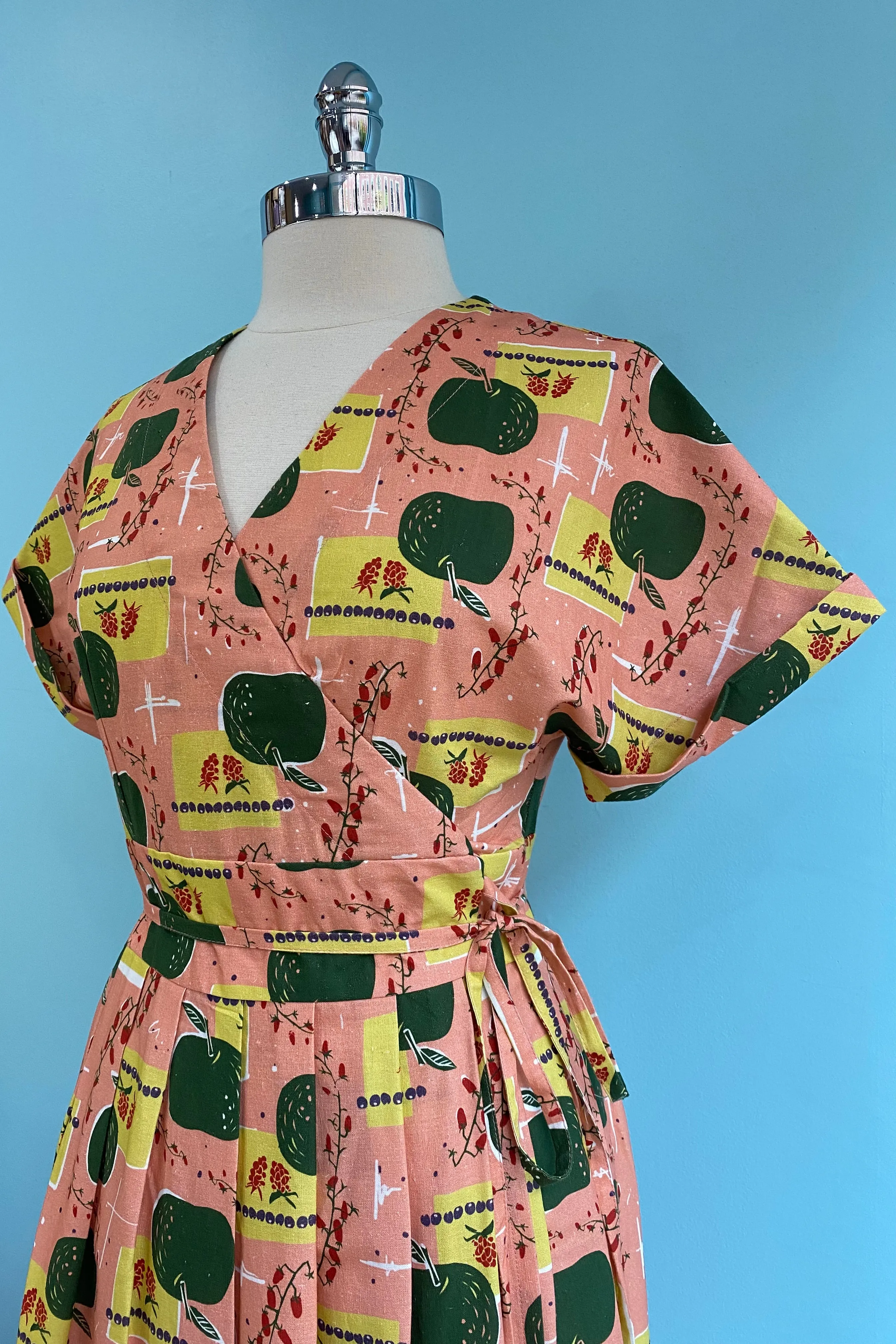Final Sale Pink Apples Esme Wrap Dress by Palava
