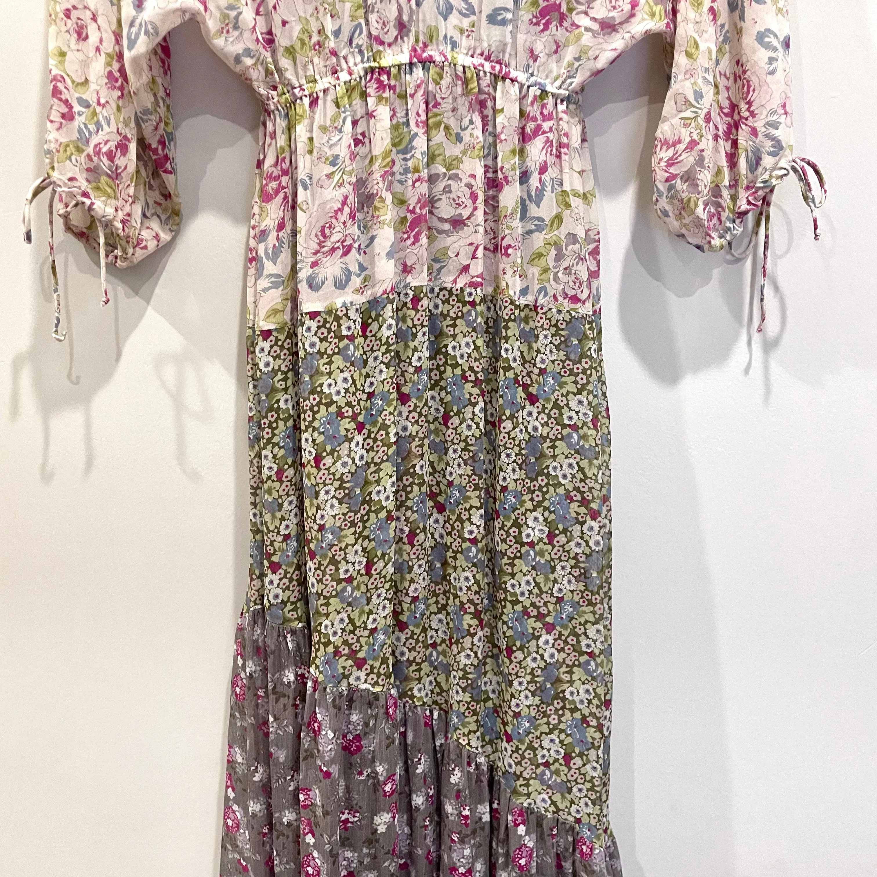 Floral Silk Maxi Dress
