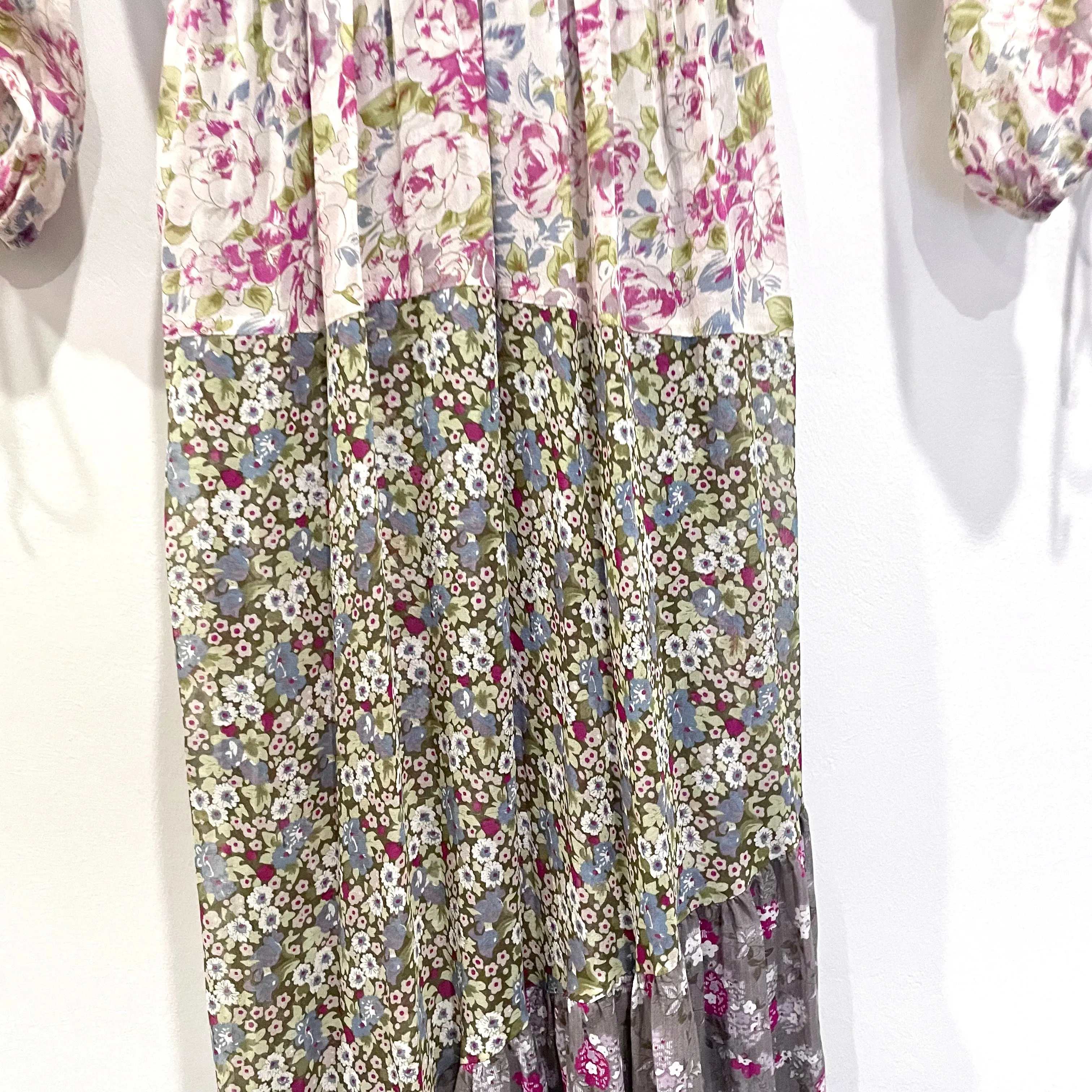 Floral Silk Maxi Dress