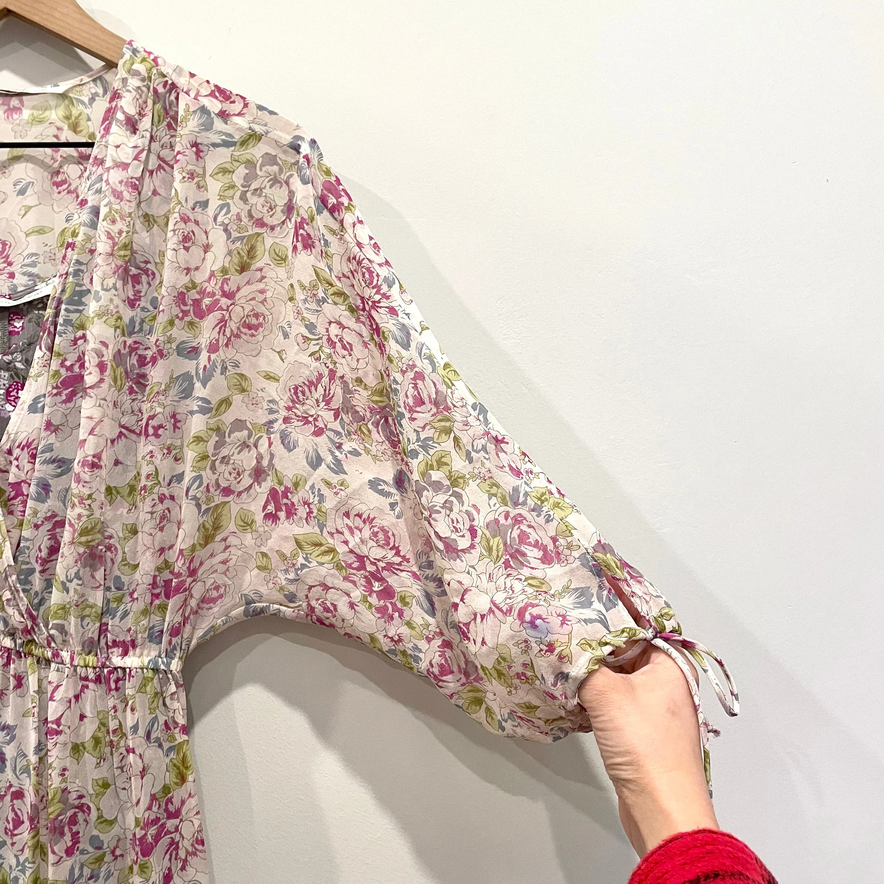 Floral Silk Maxi Dress