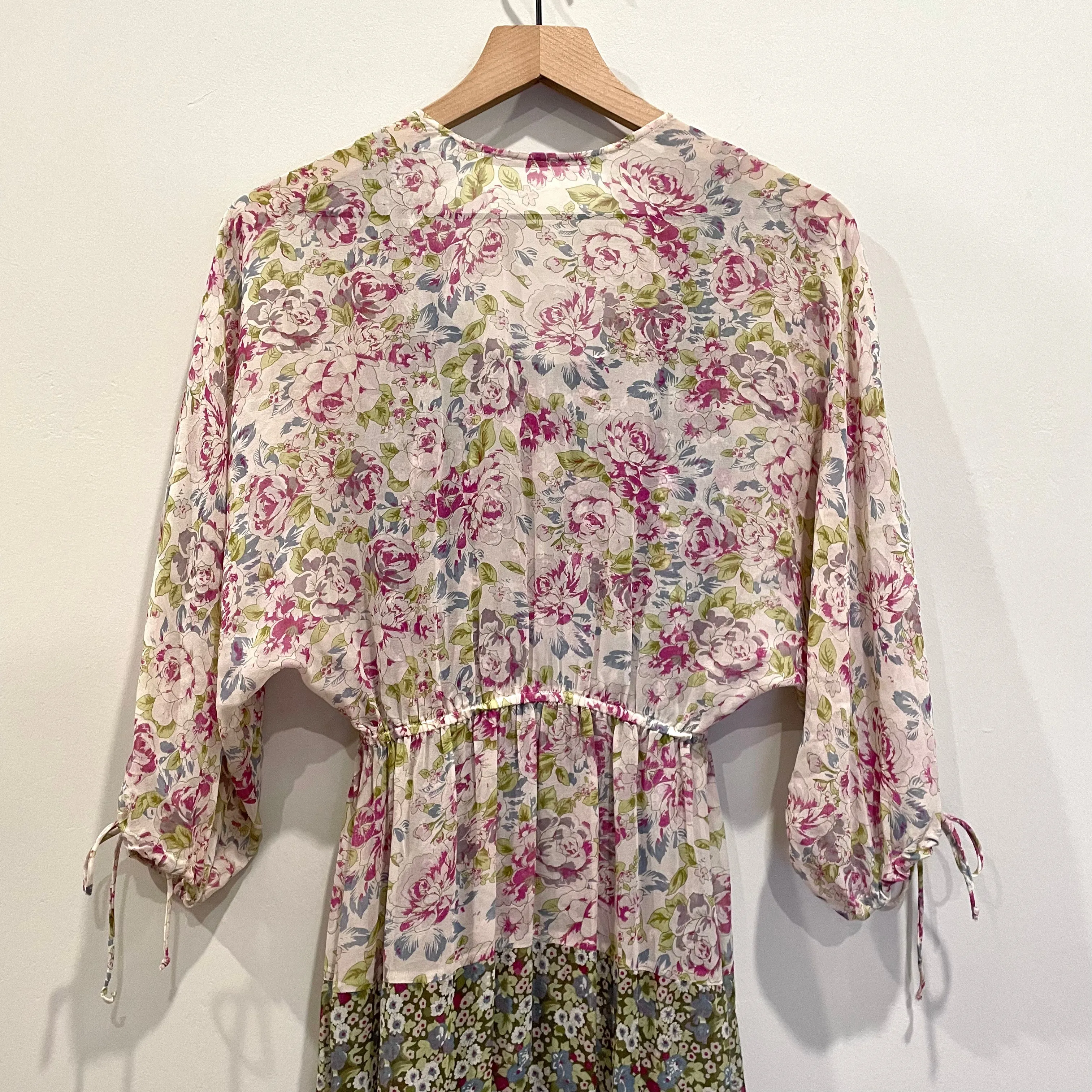 Floral Silk Maxi Dress