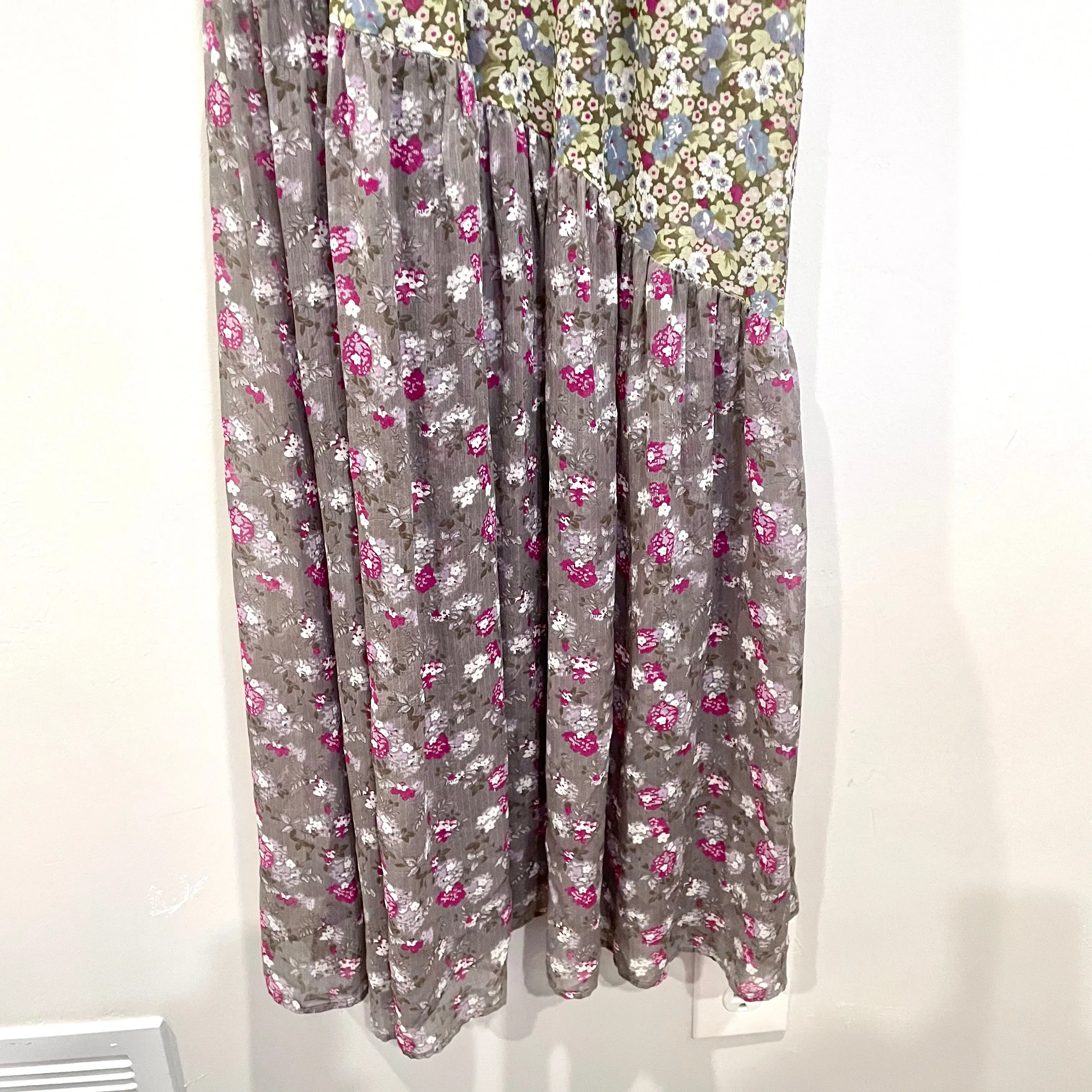 Floral Silk Maxi Dress
