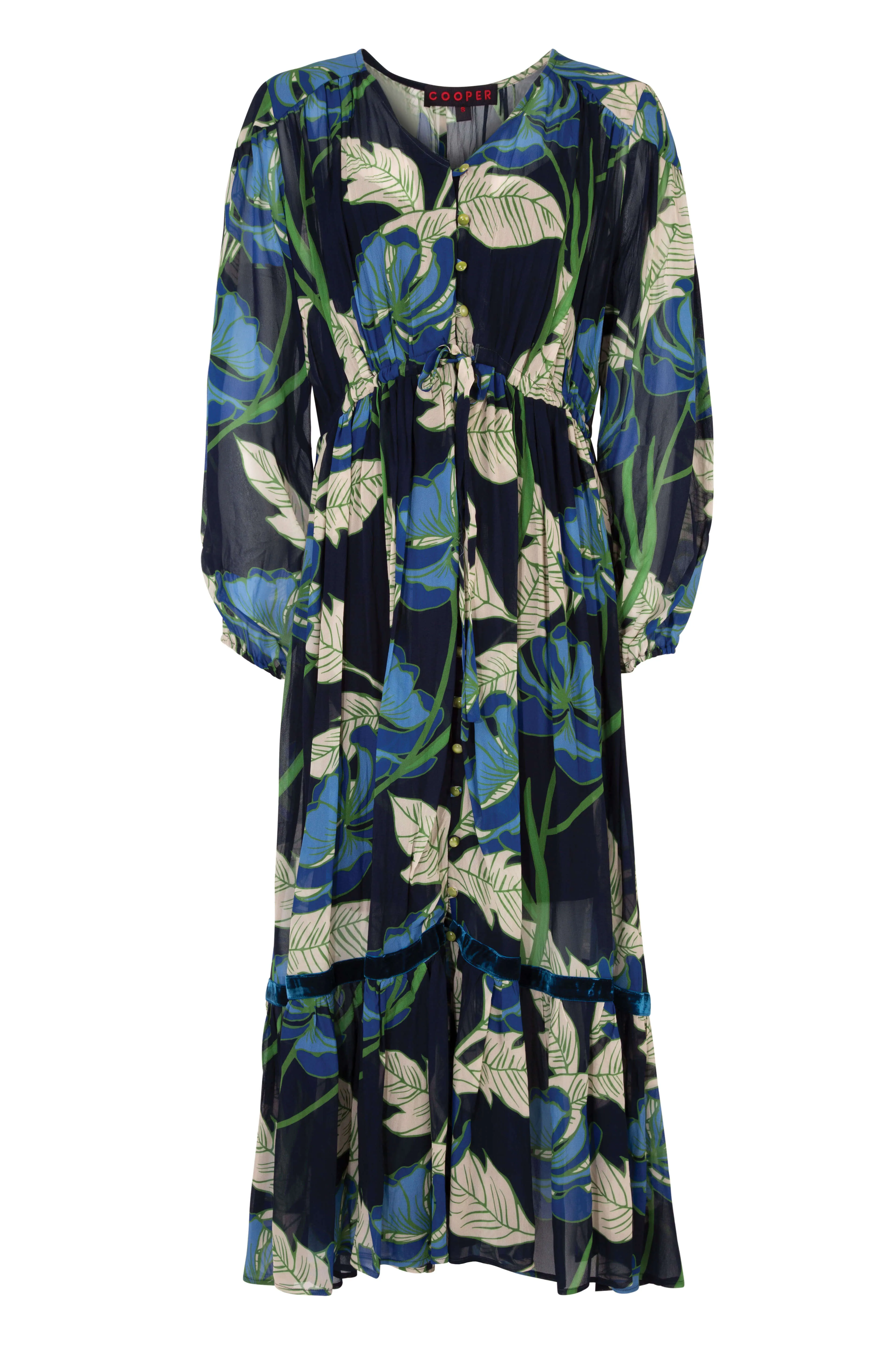 Get A Bloom Maxi Dress - Navy -Cooper