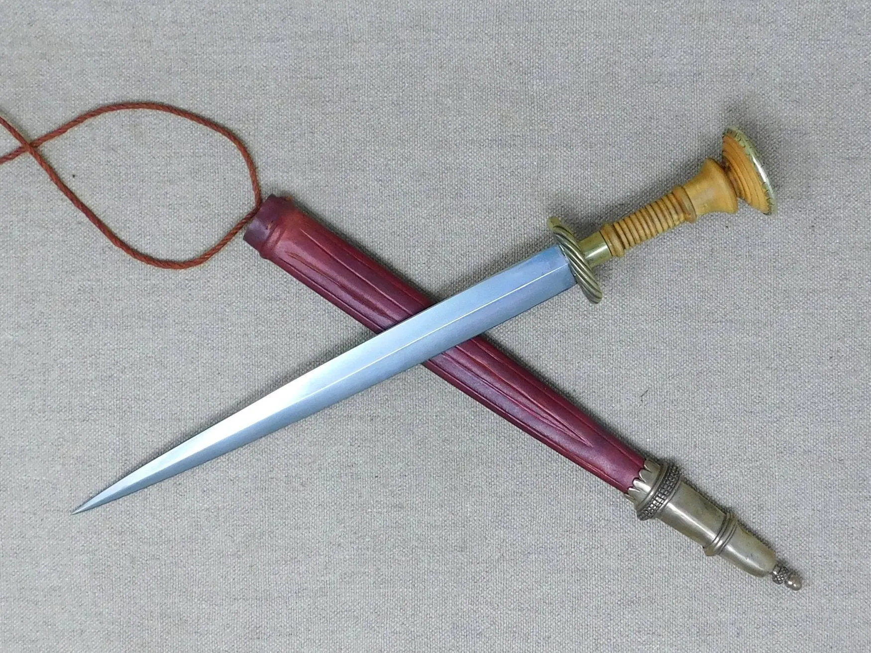 Half ring 'twist' Landsknecht dagger