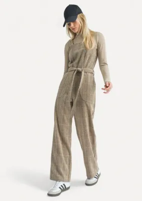 Harmony Herringbone Overall - Brown Multi