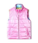 Hatley Revesible Quilted Rainbow Shine Vest in Strawberry