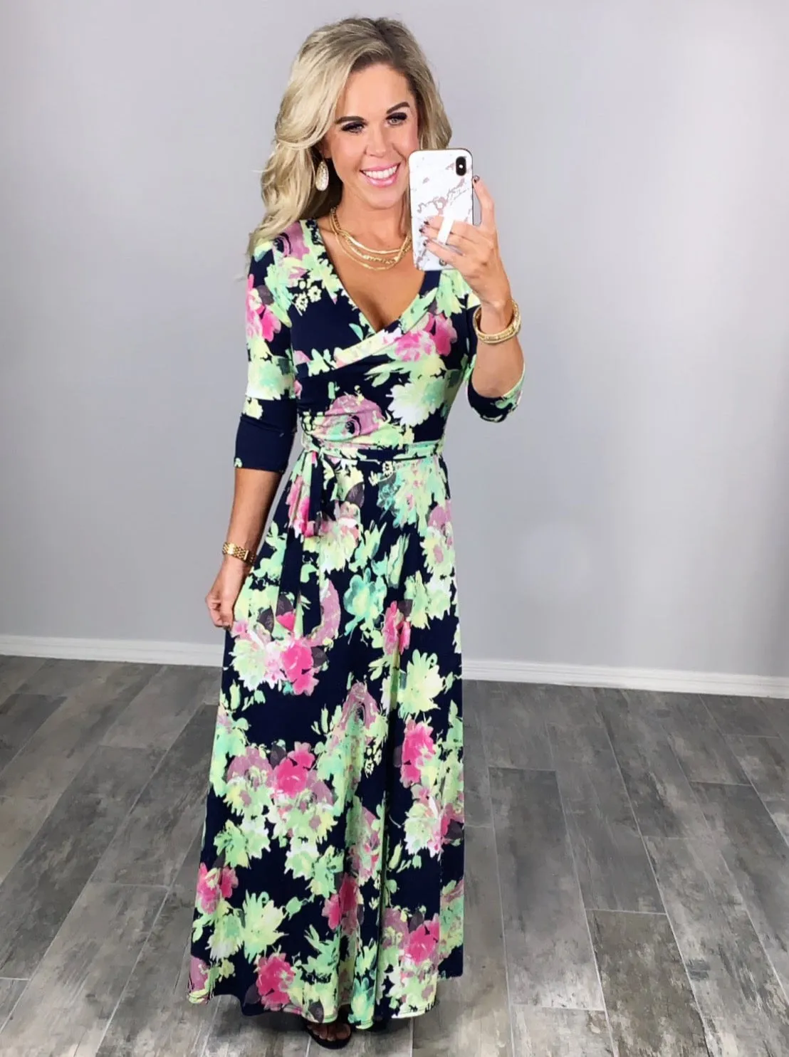 Here She Comes Maxi Dress