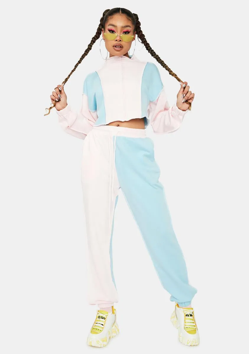 Hooked On You Two Tone Jogger Set