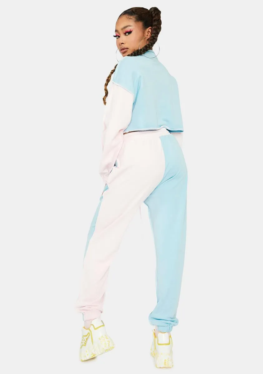 Hooked On You Two Tone Jogger Set