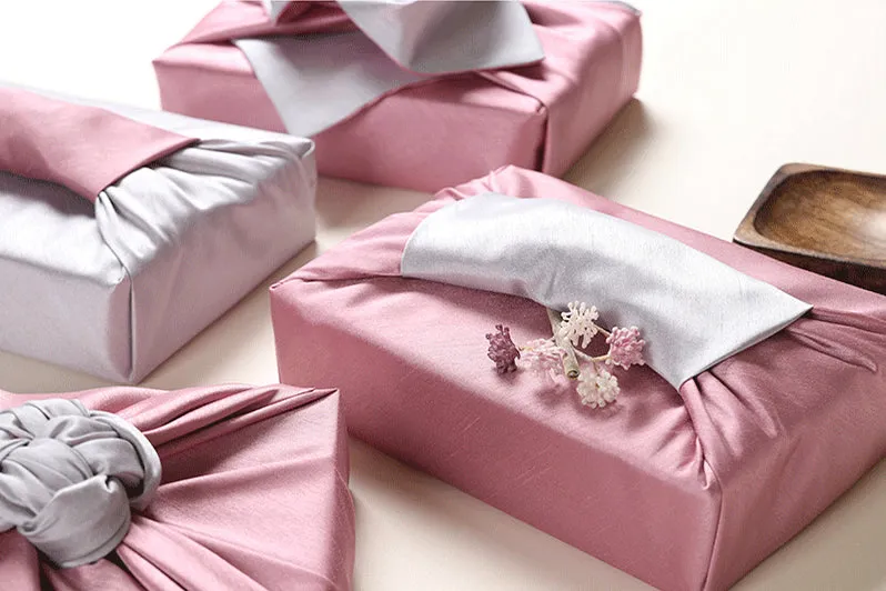 Indie Pink & Silver Double Sided Bojagi